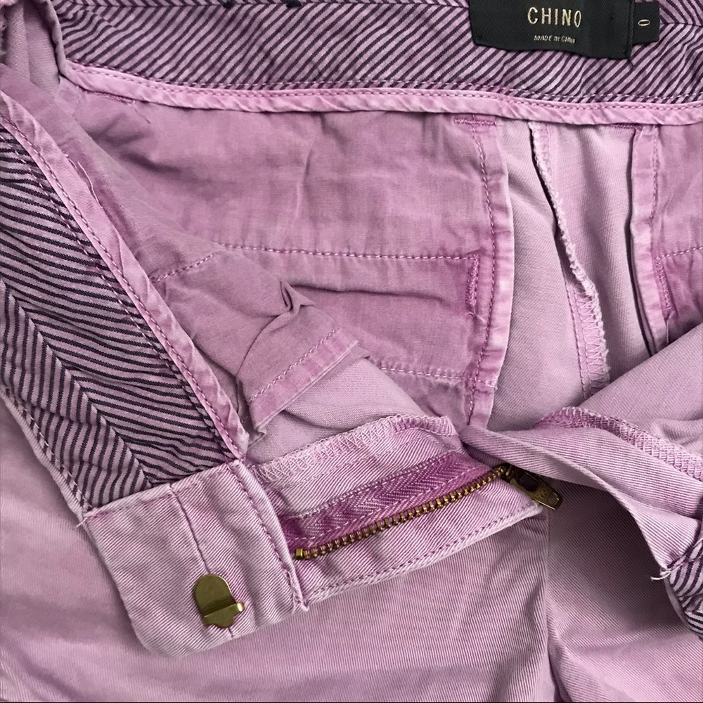 💜 J.Crew Purple Chino Shorts Size 0 - Picture 7 of 9